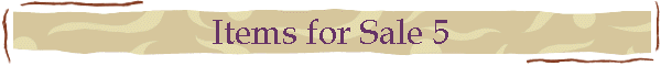 Items for Sale 5